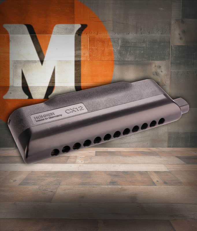 Hohner CX-12 Black Tenor-Tuned Chromatic Harmonica - Key of Tenor C (7545T-C) image 1