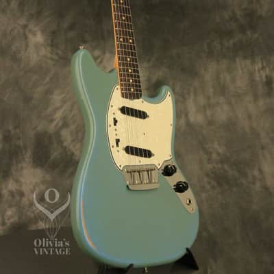 1964 Fender DUO-SONIC II Blue with '66 body CLAY DOTS + L-PLATE + '64 pickups image 7