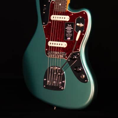 Fender American Professional Classic Jaguar, Rosewood FB, Faded Sherwood Green Metallic image 2