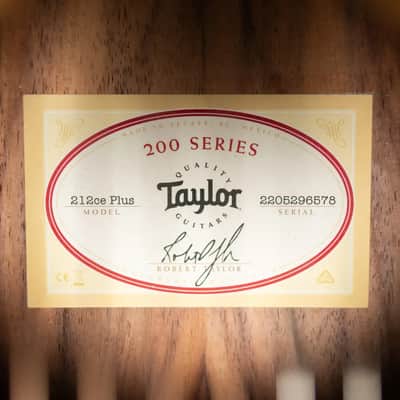 Taylor 212ce Plus Grand Concert Acoustic/Electric Guitar with Aerocase image 15