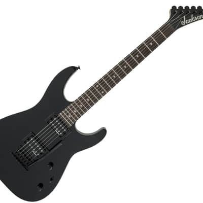 Used Jackson JS Series Dinky JS11 - Gloss Black w/Amaranth FB image 1