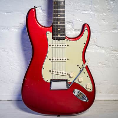 Fender Stratocaster with Birsdeye Maple Neck Candy Apple Red 1960 image 1