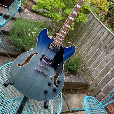 Ibanez Artcore AS73FM 2000 Transition blue image 2