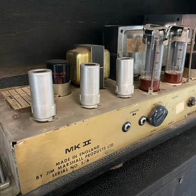 Mid 1970's Marshall Model 1987 50W Lead – Original Mustard Caps, Drake Iron image 17