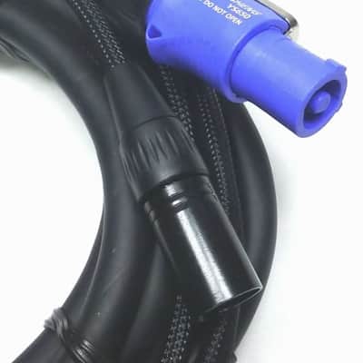 LASE 50 Ft (15.2M) Siamese PowerCon AC & XLR Audio Combo Cable (Powered Speakers image 4
