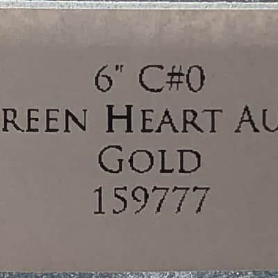 Crystal Tones 6" Green Heart Aura Gold Singing Bowl (C#5+0) image 3