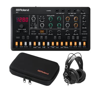 Roland S-1 AIRA Compact Tweak Synth Sound Module with Roland Aira Carrying Case and Closed-Back Studio Headphones (3 Items) image 1