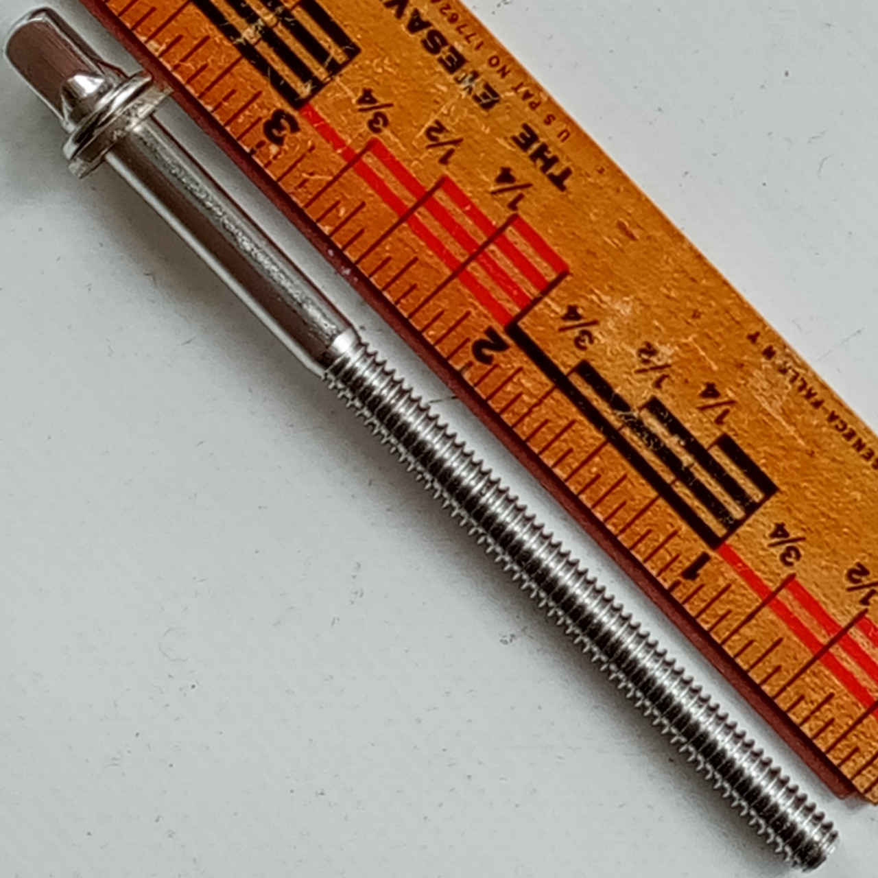 Ludwig 3 3/8"T-Rod Chrome Snare/Floor Tom Drum 12-24 Tension Vintage 80s USA *VG — main photograph