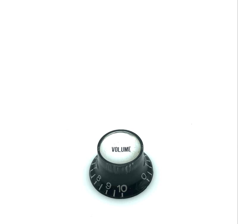 Top Hat Reflector Volume Knob - Black/Silver image 1
