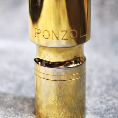 Peter Ponzol 110/S/ML GOLD PLATED TENOR MOUTHPIECE - GOLD image 2