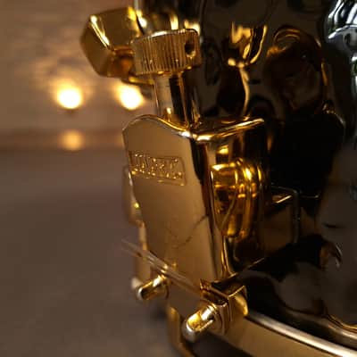 Mapex Black Panther Hammered Brass BPBR465H 14x6.5 Snare Drum | Original Owner image 19