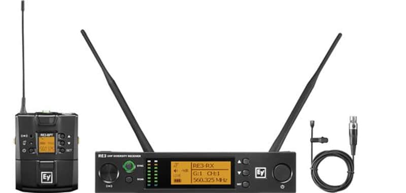 Electro-Voice RE3 BPOL Lavalier Wireless Microphone System Group 6M image 1