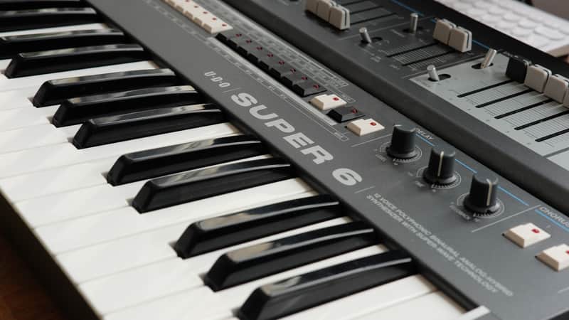UDO Audio Super 6 12-Voice Polyphonic Binaural Analog-Hybrid Synthesizer 2020 - Present - Black image 1