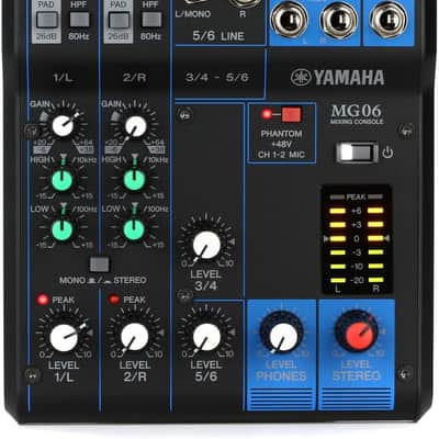 Yamaha MG06 - Black image 1
