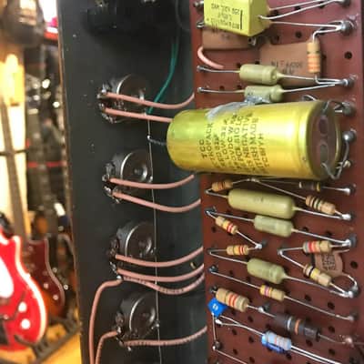 Vintage 1968 Marshall Plexi Amplifier Head & 68/69 Marshall Slant 4x12 Cabinet with Magus Ultimate Attenuator - Excellent image 10
