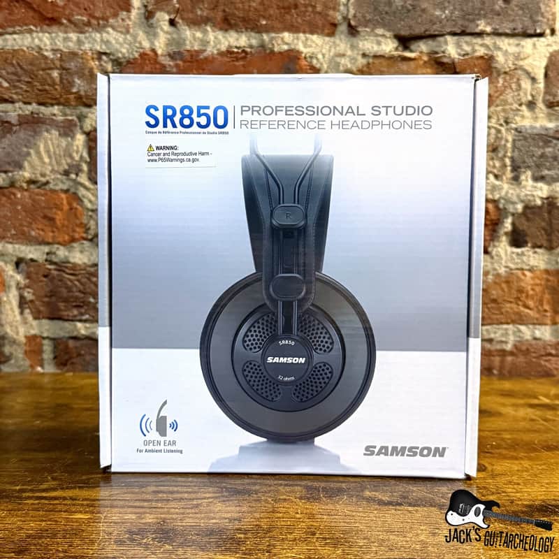 Samson SR850 Semi-Open Studio Reference Headphones *NEW* (2020s - Black) image 1