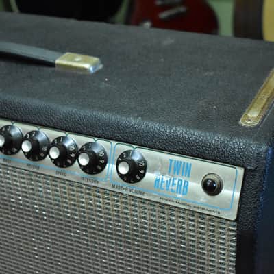 1972 Fender Twin Reverb 2x12" Combo Amplifier Silverface image 6