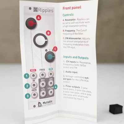 Mutable Ripples Eurorack Module w/ Mogami Patch Cable #58369 image 9