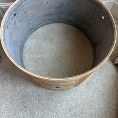 Rogers Holiday Swivomatic Era 22” x 14 Inch Bass Drum Shell Project 60s - Natural image 11