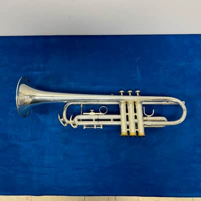 Used Conn USA 100B Bb Silver Trumpet with Conn 7C Mouthpiece & Original Case Just Serviced image 9