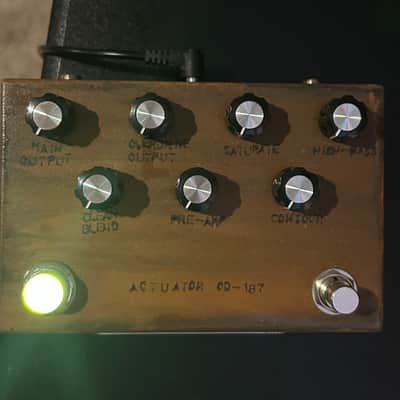 Industrialectric Actuator OD-187 Germanium Overdrive Fuzz Guitar/Bass Effect Pedal Rust image 2