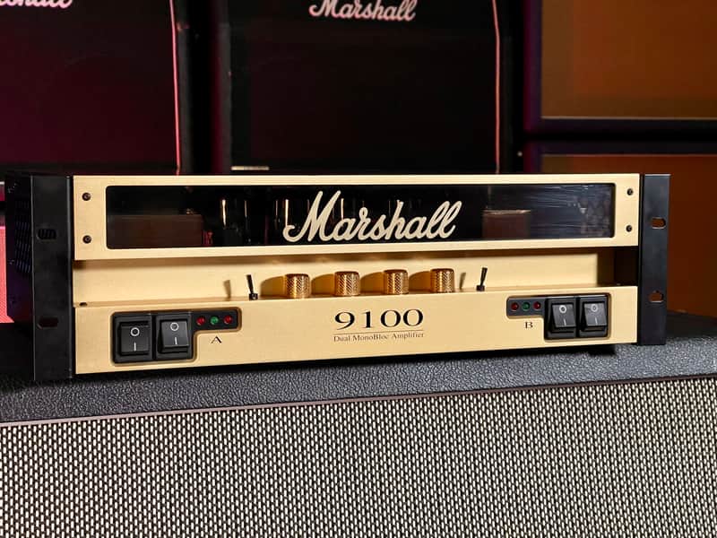 Marshall 9100 Dual Monobloc - 50/50w Stereo Power Amp - 1994 - Serviced - 120v USA image 1