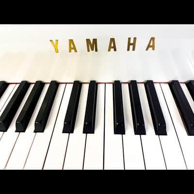 Acoustic luxury: White Yamaha G3 Grand piano image 5
