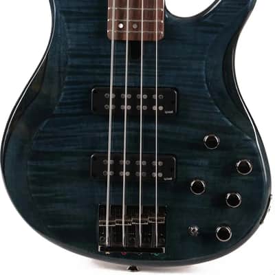 Yamaha TRBX604FM 4-String Bass Guitar, Rosewood Fingerboard, Indigo Blue image 1