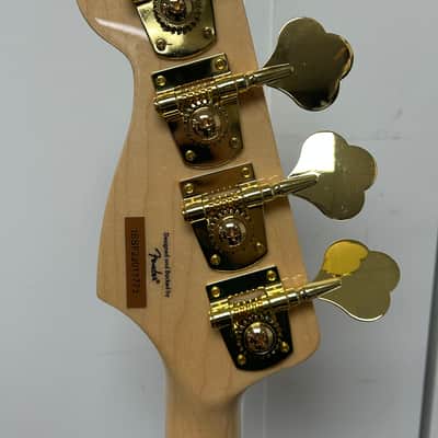 Squier 40th Anniversary Gold Edition Jazz Bass - Olympic White image 7
