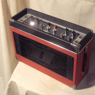 Dynacord Hi-Fi Favorit II Tube Amp 60-70 Red Black image 8