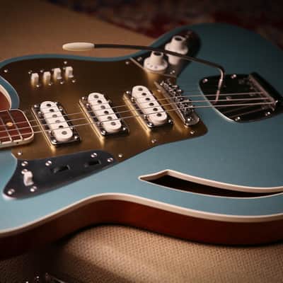 Bilt Guitars Zaftig Bound Top Firemist Silver Curtis Novak VI Pickups image 14