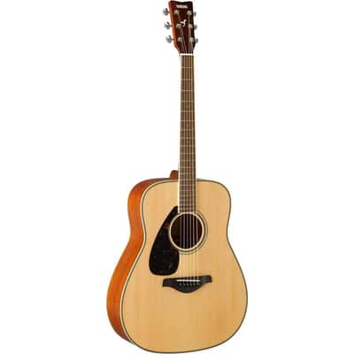 Yamaha FG820L Left-Handed Acoustic Guitar - Natural image 2