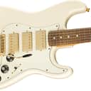 Fender Limited Edition Mahogany Blacktop Stratocaster® HHH, - Olympic White with Gold Hardware