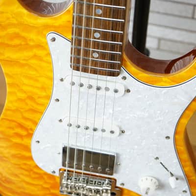 Tagima Stella DW Electric Guitar - Transparent Orange - Quilted Maple! image 7