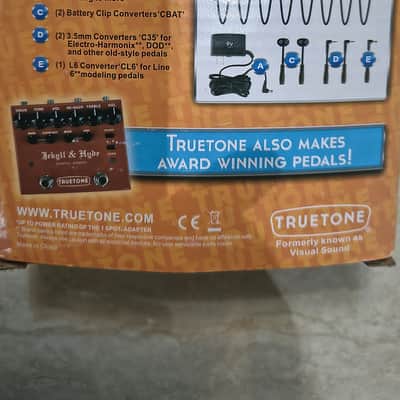 Truetone 1 Spot 9v Adapter Combo Pack with 8-Plug Daisy Chain and 5 Adaptors 2010s - Black image 5