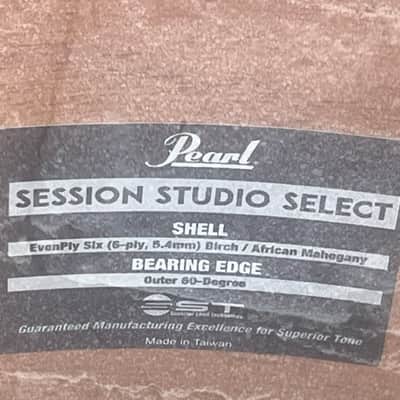 Pearl Session Studio Select 16"x16" Floor Tom W/ Super Hoop - Black Mirror Chrome image 4