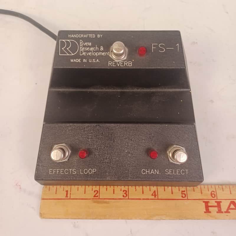 Rivera FS1 Footswitch Amp Pedal M60/M100/M120 TBR1'91 Loop/Channel Select/Reverb image 1