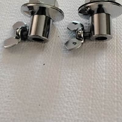 Ludwig Club Date/Super Classic Bass Drum Spurs with Mounting Brackets 1960s/1970s - Chrome image 6