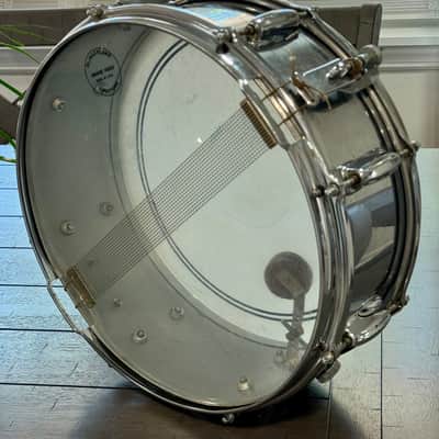 Slingerland No. 141 Festival Model 5x14" 8-Lug Chrome Over Steel Snare Drum with Rapid Strainer 1973 - 1979 - Chrome image 5
