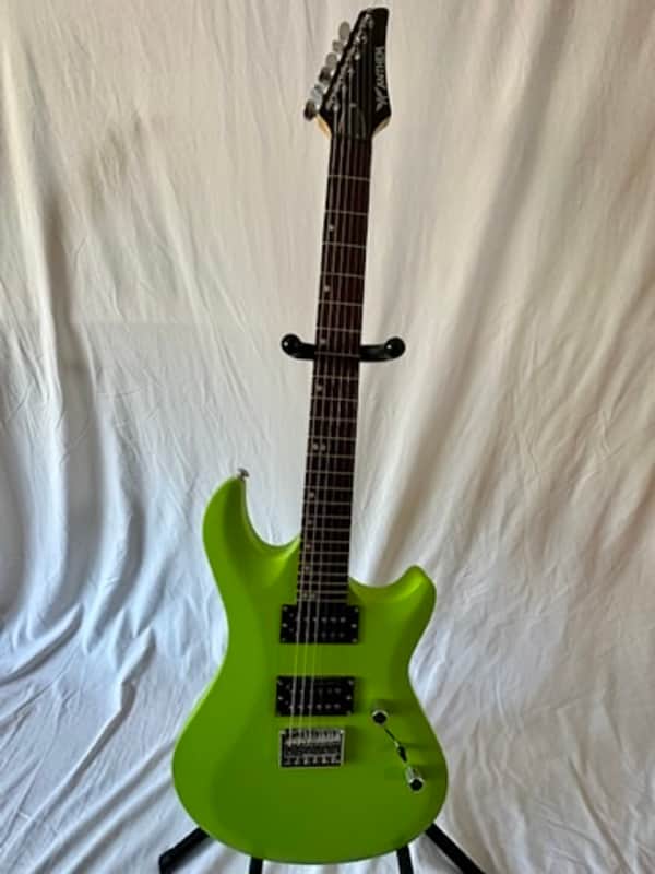 Anthem S-style Electric 24 Fret Guitar HH 2009 - Matte Green image 1