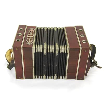 Foerster 96 Key Chemnitzer Concertina Button Accordion, Original Case image 4