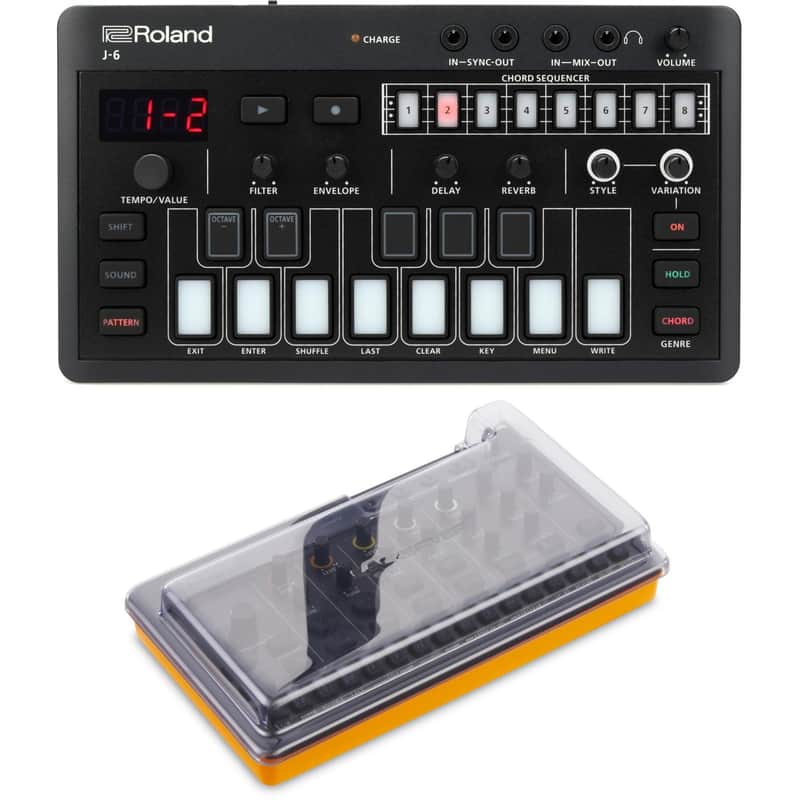 Roland AIRA Compact J-6 Chord Synthesizer with Decksaver Cover image 1