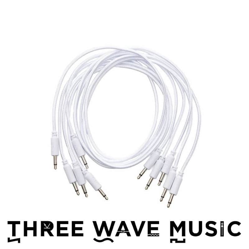 Erica Synths Braided & Soft Eurorack Patch Cables 60 cm (5 pcs) (White)  [Three Wave Music] image 1