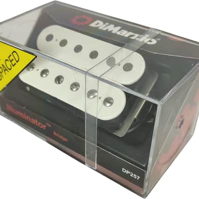 DiMarzio DP257FWH Illuminator Bridge F-Spaced - White image 3
