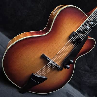 2003 Victor Baker Model 17 7-string electric archtop guitar w/OHSC image 2