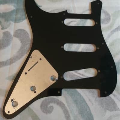 Strat Style Pickguard (Black) (S-S-S) for Electric Guitars image 2