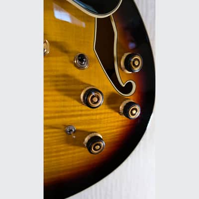 Ibanez AS153-AYS VIDEO DEMO Artstar Semi-Hollow Sunburst 2015 Hard Case Super 58s image 4