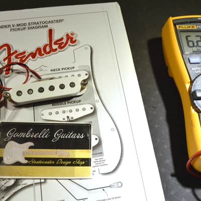 Fender V-MOD II Professional Stratocaster White BRIDGE Pickup image 1