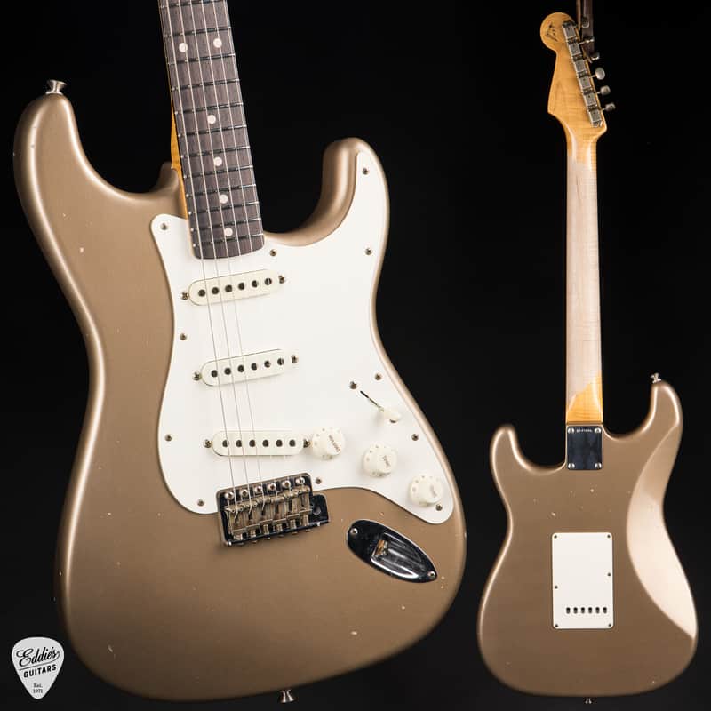 Fender Custom Shop Masterbuilt 1959 Transition Stratocaster Journeyman Relic - Shoreline Gold image 1
