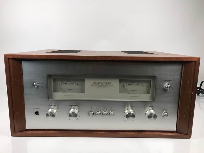 Vintage Kenwood 700M Stereo Power Amplifier w/ Cabinet image 1